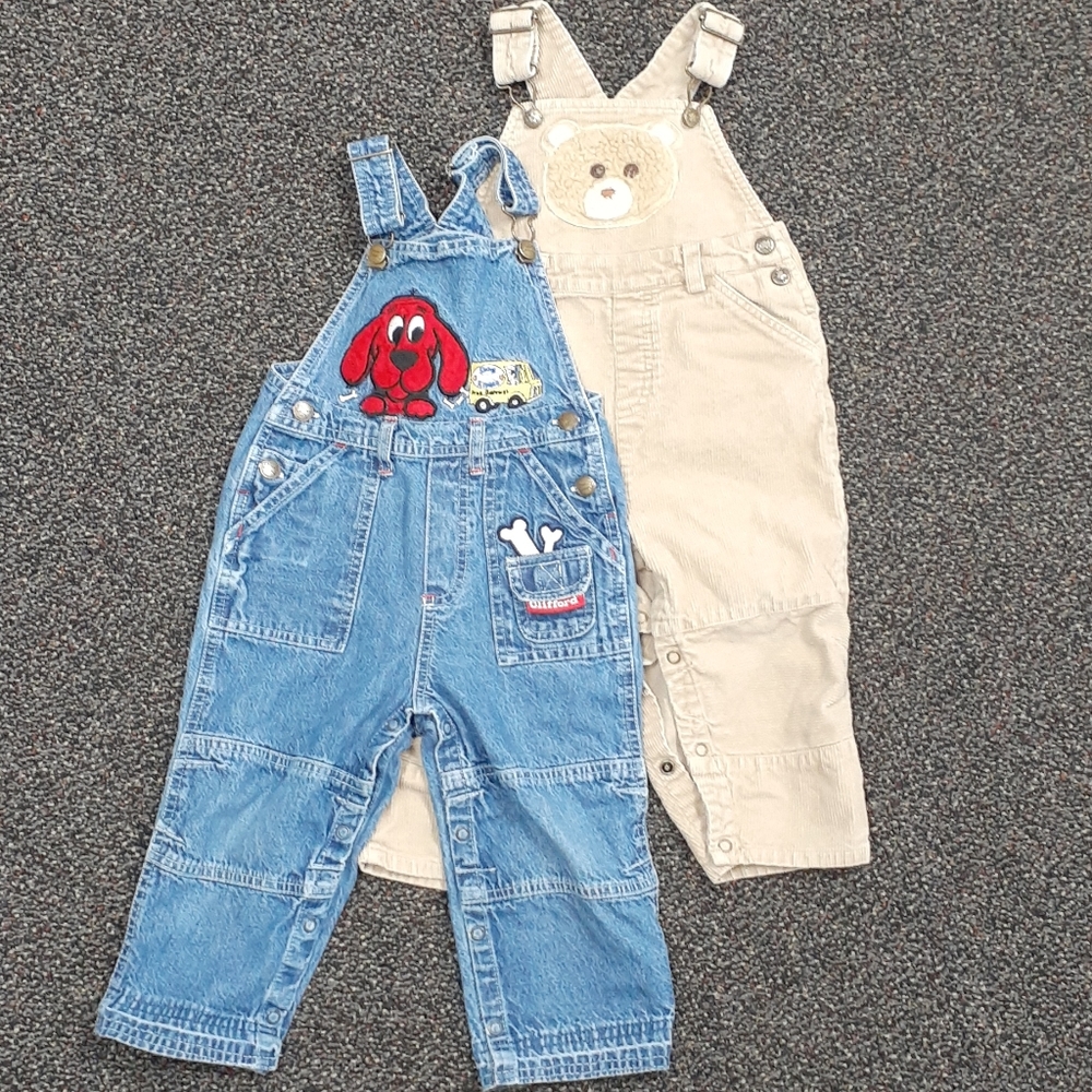 Set of 2 Toddler Overalls